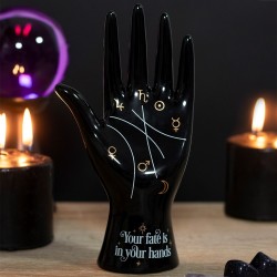 Schwarze Keramik Handlese Hand