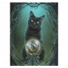 Katze-Hexenkugel Leinwand Bild von LISA PARKER