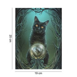 Katze-Hexenkugel Leinwand Bild von LISA PARKER
