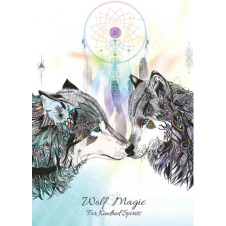 Grusskarte Wolf Magie